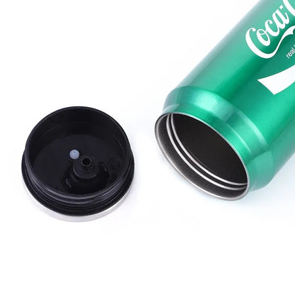 500ML Stainless Stee Thermos Cup Car Vacuum Flasks Portable Soda Can Insulated Water Bottle Travel Drink Cup Mug with Straw