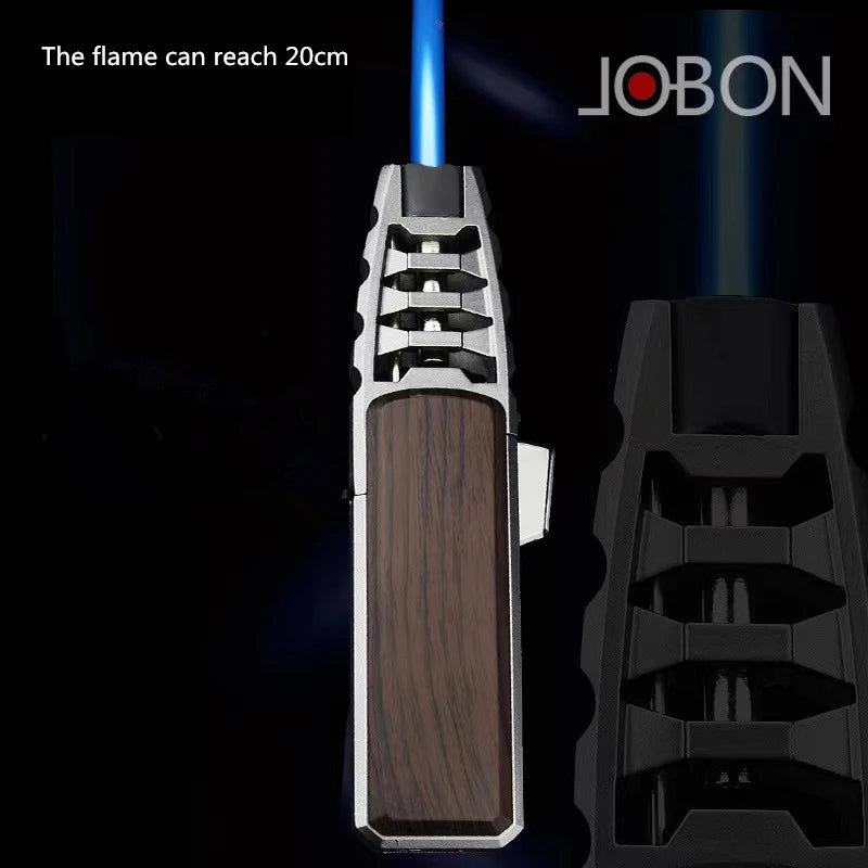 Jobon Kitchen Outdoor Barbecue Metal Windproof Cigar Big Jet Flame Lighter Creative Power Direct Blue Flame Lighter Men's Gift