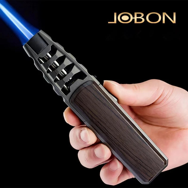 Jobon Kitchen Outdoor Barbecue Metal Windproof Cigar Big Jet Flame Lighter Creative Power Direct Blue Flame Lighter Men's Gift